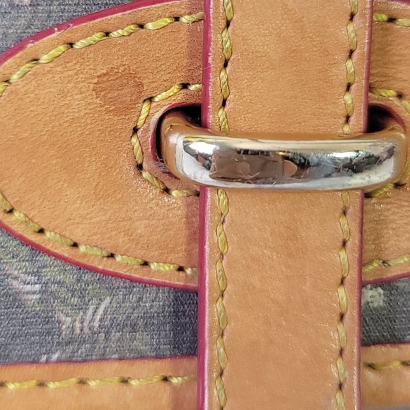 Vintage DOONEY&BOURKE Signature Coated Canvas Leather Shoulder Strap Handbag - Picture 13 of 13